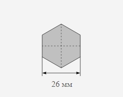 Шестигранник стальной 26 мм Ст35