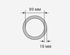 Труба стальная бесшовная 89х18 мм 09г2с ГОСТ 8731