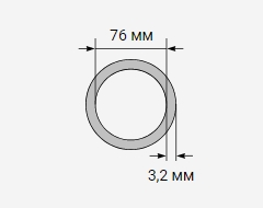 Труба стальная электросварная 76х3.2 мм Ст3