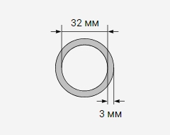 Труба стальная бесшовная горячекатаная 32х3 мм ГОСТ 32528-2013