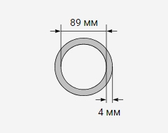 Труба стальная бесшовная 89х4 мм 09г2с ГОСТ 8731